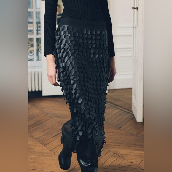 NWT Zara Combination Midi Skirt - Picture 2 of 10